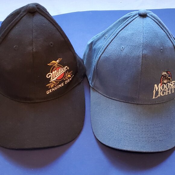 Moose Light Miller Genuine Draft Beer Baseball Dad Hats Caps Medium - Large Fit - Picture 1 of 3